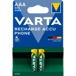 Kép 1/3 - VARTA RECHARGE ACCU PHONE akkumulátor AAA mikro 550 mAh X2