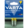 Kép 1/3 - VARTA RECHARGE ACCU RECYCLED akkumulátor AAA mikro 800 mAh X2
