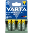 Kép 1/3 - VARTA RECHARGE ACCU RECYCLED akkumulátor AA ceruza 2100 mAh X4