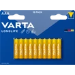 Kép 1/3 - VARTA LONGLIFE LR3 AAA mikro elem X10