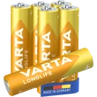 Kép 3/6 - VARTA LONGLIFE LR6 AA ceruza elem X6x1 - Flowpack
