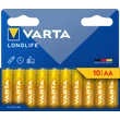 Kép 1/6 - VARTA LONGLIFE LR6 AA ceruza elem X10