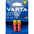 Kép 1/6 - VARTA LONGLIFE MAX POWER LR6 AA ceruza elem X2