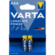 Kép 1/5 - VARTA LONGLIFE POWER LR3 AAA mikro elem X2