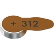 Kép 2/2 - VARTA Hallókészülék-elemek 312 X6