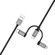 Kép 5/6 - VARTA 3in1 töltő és szinkronizációs kábel USB A–Light/Micro/C