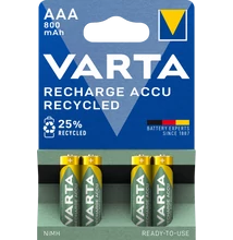 VARTA RECHARGE ACCU RECYCLED akkumulátor AAA mikro 800 mAh X4