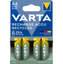 VARTA RECHARGE ACCU RECYCLED akkumulátor AA ceruza 2100 mAh X4