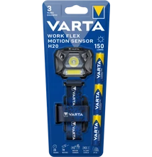 VARTA WORK FLEX MOTION SENSOR MOZGÁSÉRZÉKELŐS H20 FEJLÁMPA - 18648