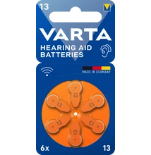 VARTA Hallókészülék-elemek 13 X6