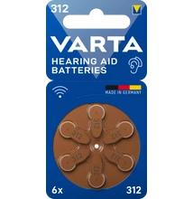 VARTA Hallókészülék-elemek 312 X6