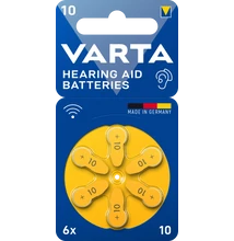 VARTA Hallókészülék-elemek 10 X6