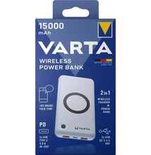 VARTA PORTABLE WIRELESS POWER BANK VEZETÉK NÉLKÜLI TÖLTŐ 15000MAH - 57908 VARTA PORTABLE WIRELESS POWER BANK VEZETÉK NÉLKÜLI TÖLTŐ 15000MAH - 57908