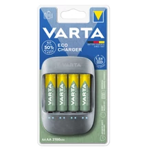 VARTA ECO TÖLTŐ + 4DB AA 2100 MAH AKKUMULÁTOR - 57680