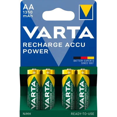 VARTA RECHARGE ACCU POWER akkumulátor AA ceruza 1350 mAh X4