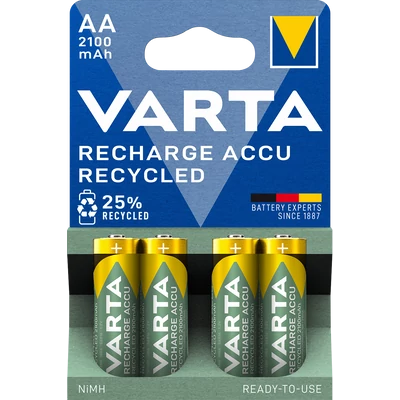 VARTA RECHARGE ACCU RECYCLED akkumulátor AA ceruza 2100 mAh X4