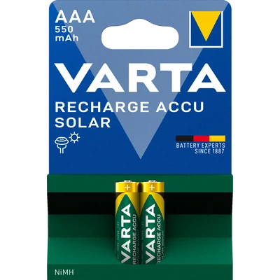 VARTA RECHARGE ACCU SOLAR akkumulátor AAA mikro 550 mAh X2