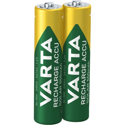 VARTA RECHARGE ACCU SOLAR akkumulátor AAA mikro 550 mAh X2