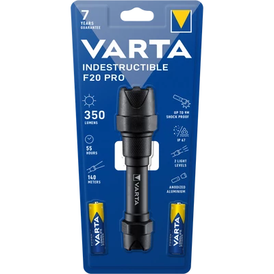 VARTA INDESTRUCTIBLE F20 PRO ELEMLÁMPA + 2X AA - 18711