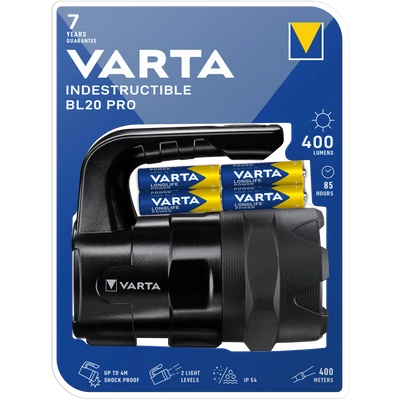 VARTA INDESTRUCTIBLE BL20 PRO ELEMLÁMPA -KÉZI FÉNYSZORÓ - 18751