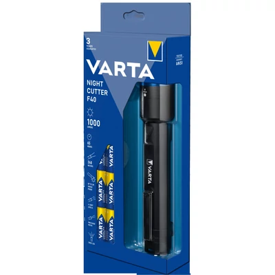 VARTA NIGHT CUTTER F40 ELEMLÁMPA + 6DB AA ELEM - 18902