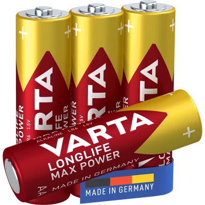 VARTA LONGLIFE MAX POWER LR6 AA ceruza elem X4