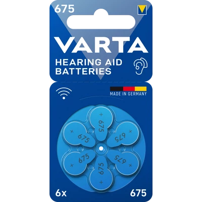 VARTA Hallókészülék-elemek 675 X6
