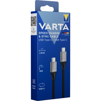 VARTA töltő és szinkronizációs kábel USB C – USB C