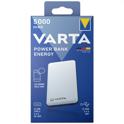 VARTA PORTABLE POWER BANK ENERGY 5000MAH TÖLTŐ - 57975